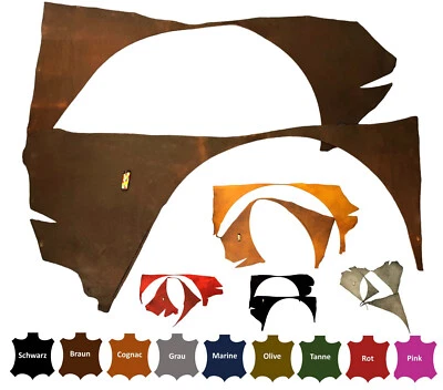 ELROPET Fettleder Lederreste 1Kg - 20Kg hochwertiges Rindleder 3,5mm - 4,0mm Lederrest