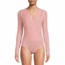 No Boundaries Juniors' Shine Bodysuit, Pink Sparkle Size L 11/13 R3