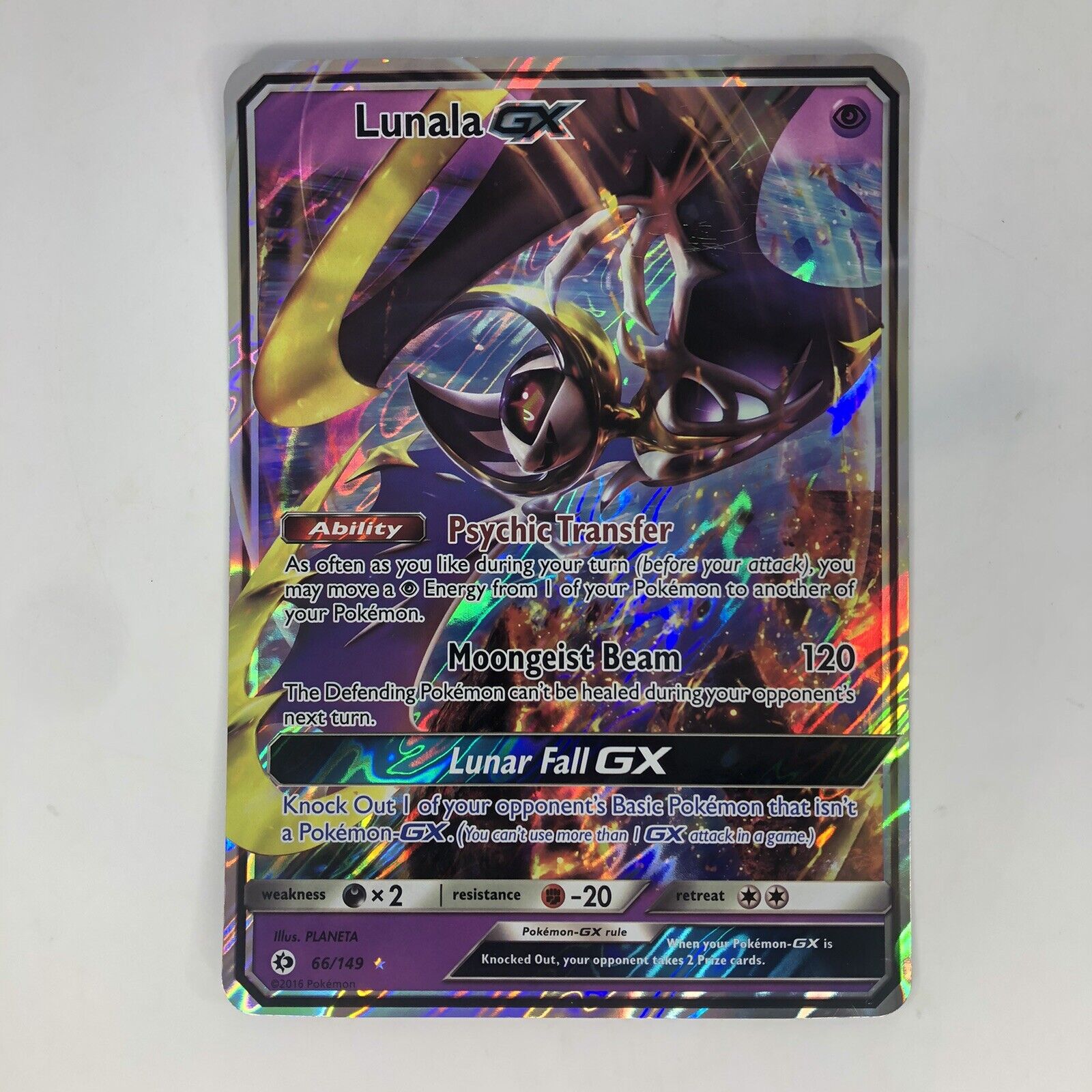 Lunala GX - 66/149 - Sun and Moon Base – Card Cavern Trading Cards, LLC