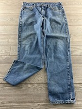 Carhartt Jeans Mens Relaxed Fit Straight Leg Light Wash Denim Blue sz unknown
