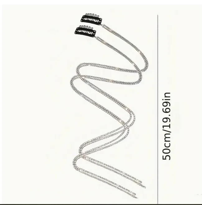 Conjunto de 2 clipes de strass para joias de cabelo NOVO Frete Grátis - Imagem 2 de 2