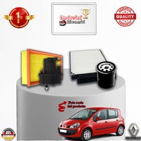 Set Service 4 Filter Renault Modus 1.5 Dci 75 55KW 75CV Von 2010->