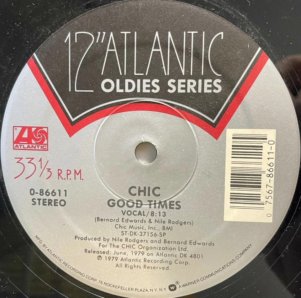 Regina - Baby Love bw Chic - Good Times 12" Vinyl Record Twin Classics Atlantic - Изображение 2 из 3