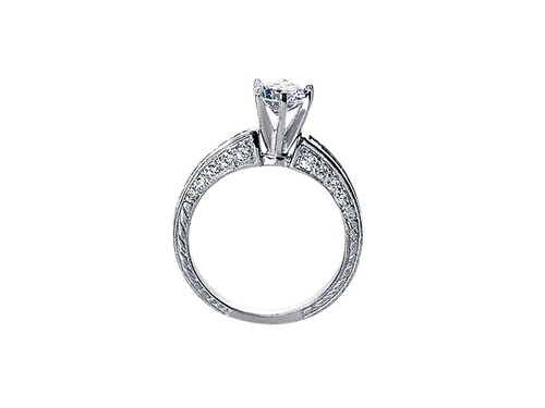 1.50Ct Round Princess Round Cut Diamond Vintage Engagement Ring 14k Gold I SI2 - Picture 2 of 12