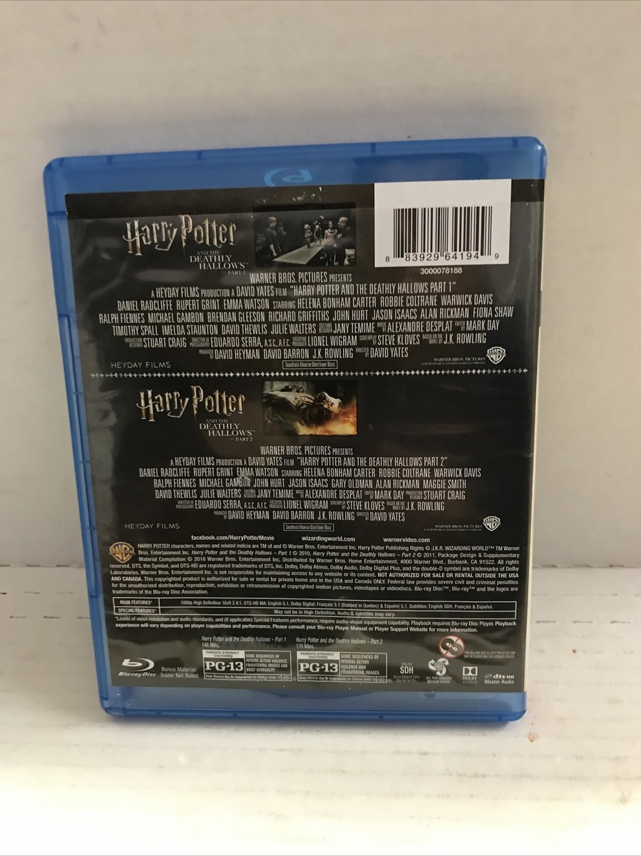 🏀 Harry Potter and the Deathly Hallows, Part 1 and 2 [Blu-ray] 2