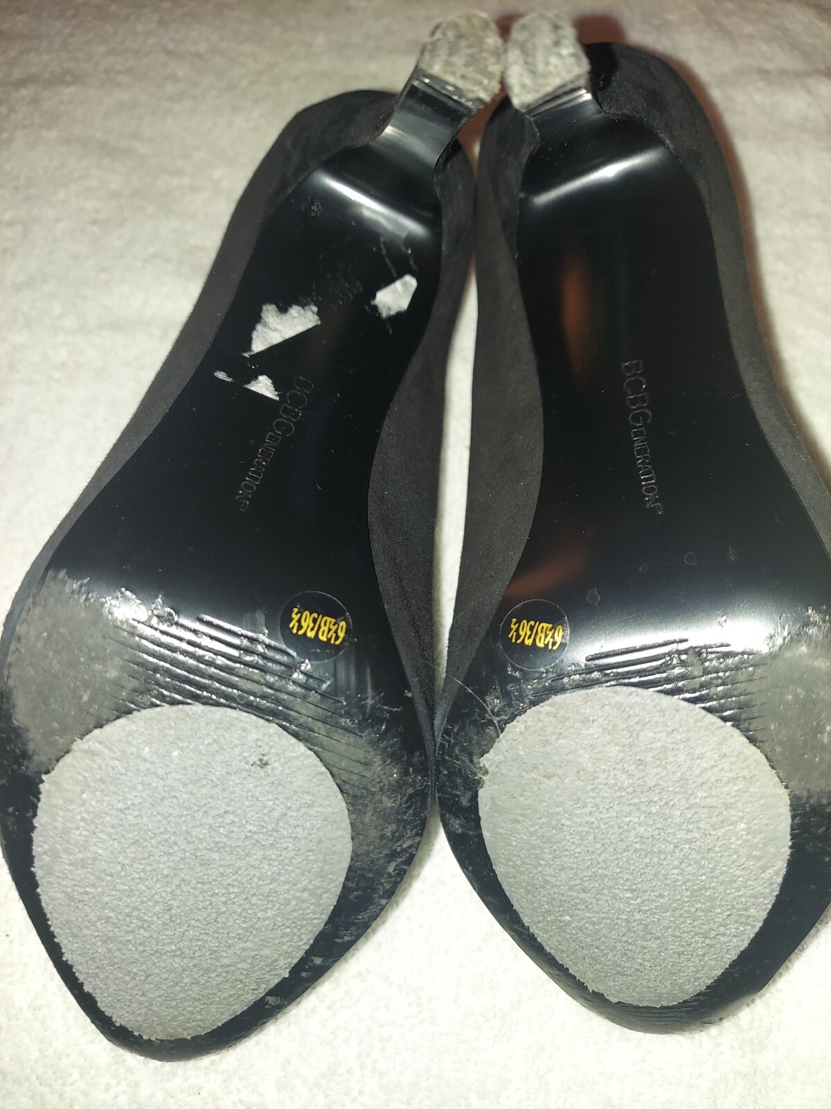 BCBGeneration Black Fabric Platform Stiletto Pump… - image 6