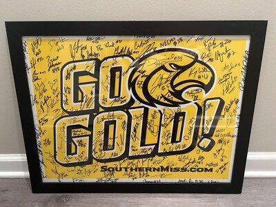 Southern Miss Football 2011 Team Auto Poster-Yard Sign CUSA Champs-Hawaii Bowl