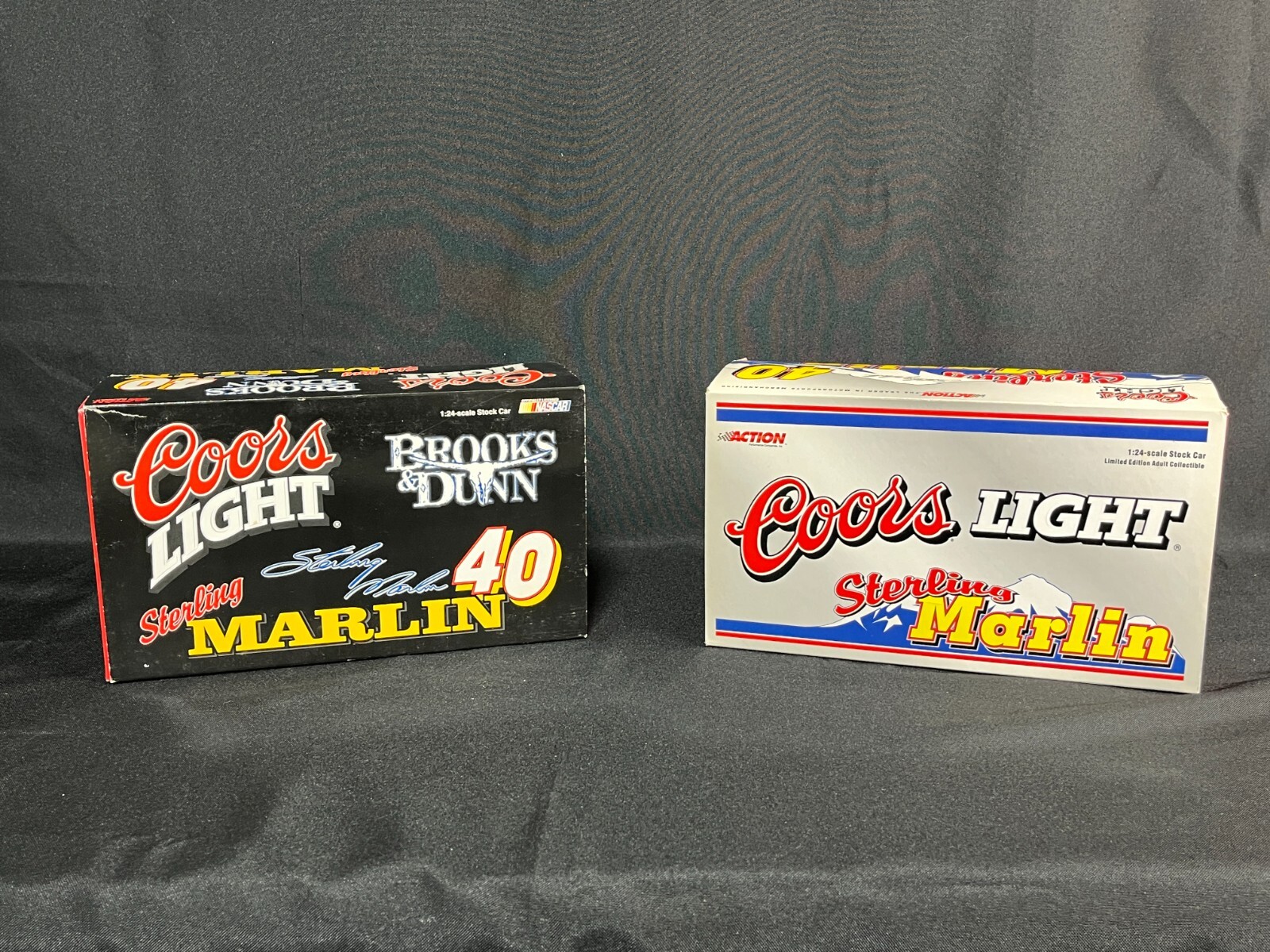 Set of 2 NASCAR #40 Sterling Marlin Coors Light 1:24 Diecast Models 1999/2000
