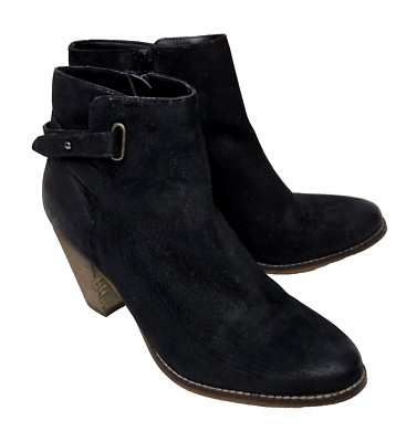 CARVELA Ladies Lovely Zip Up Black 7cm Heeled Boots Shoes EU 41 UK 8