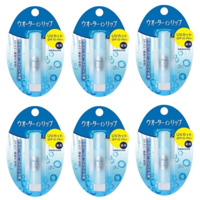 SHISEIDO Water In Lip MEDICATED UV Cut SPF18 /PA+ Moisturizing Lip Balm - 3.5g×6