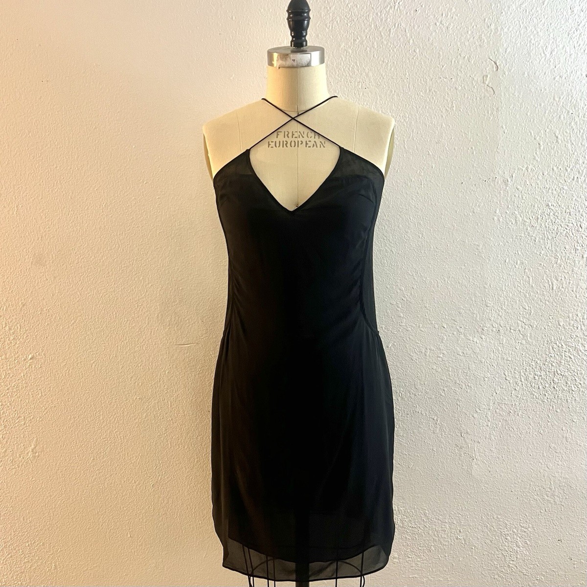 T by Alexander Wang Black Slip Dress Small
