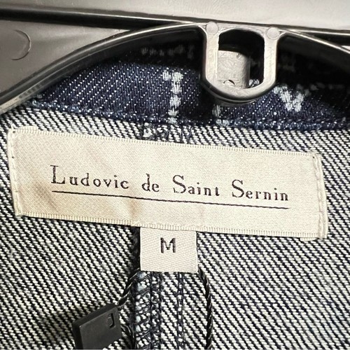 Neu Ludovic De Saint Sernin Jeansjacke mit Monogrammmuster - Bild 6 von 6