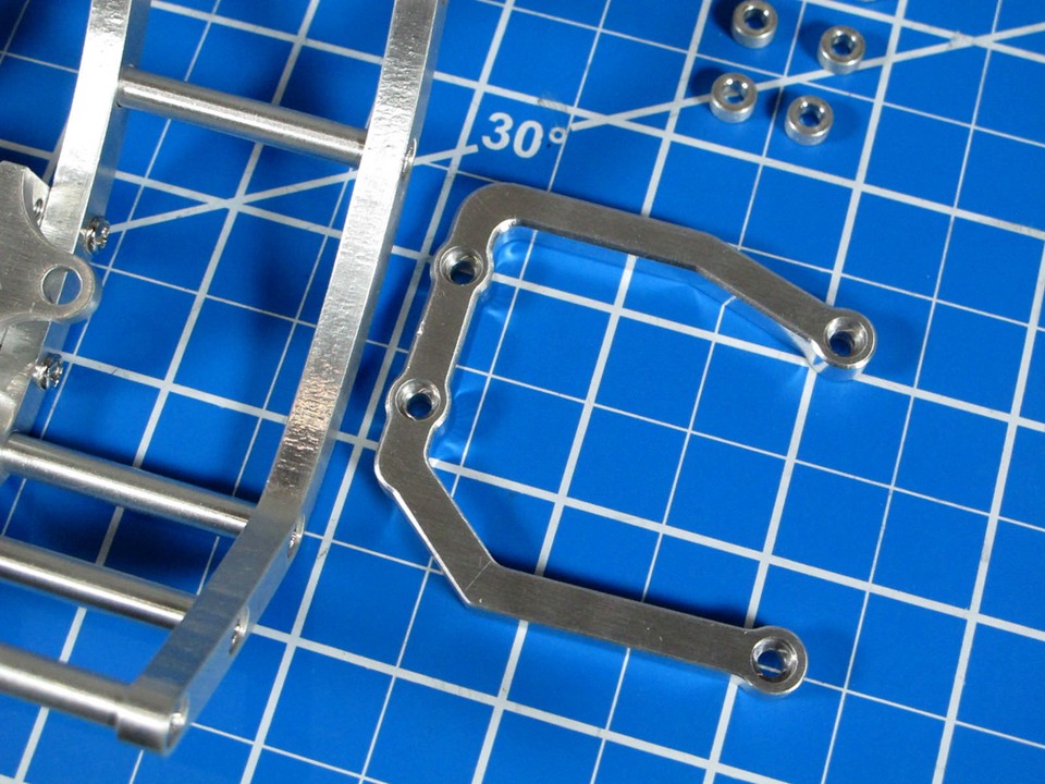Coppia Supporti In Alluminio (E7/E8) Con Molla Per Tamiya 1/10 Juggernaut F350 - Foto 4