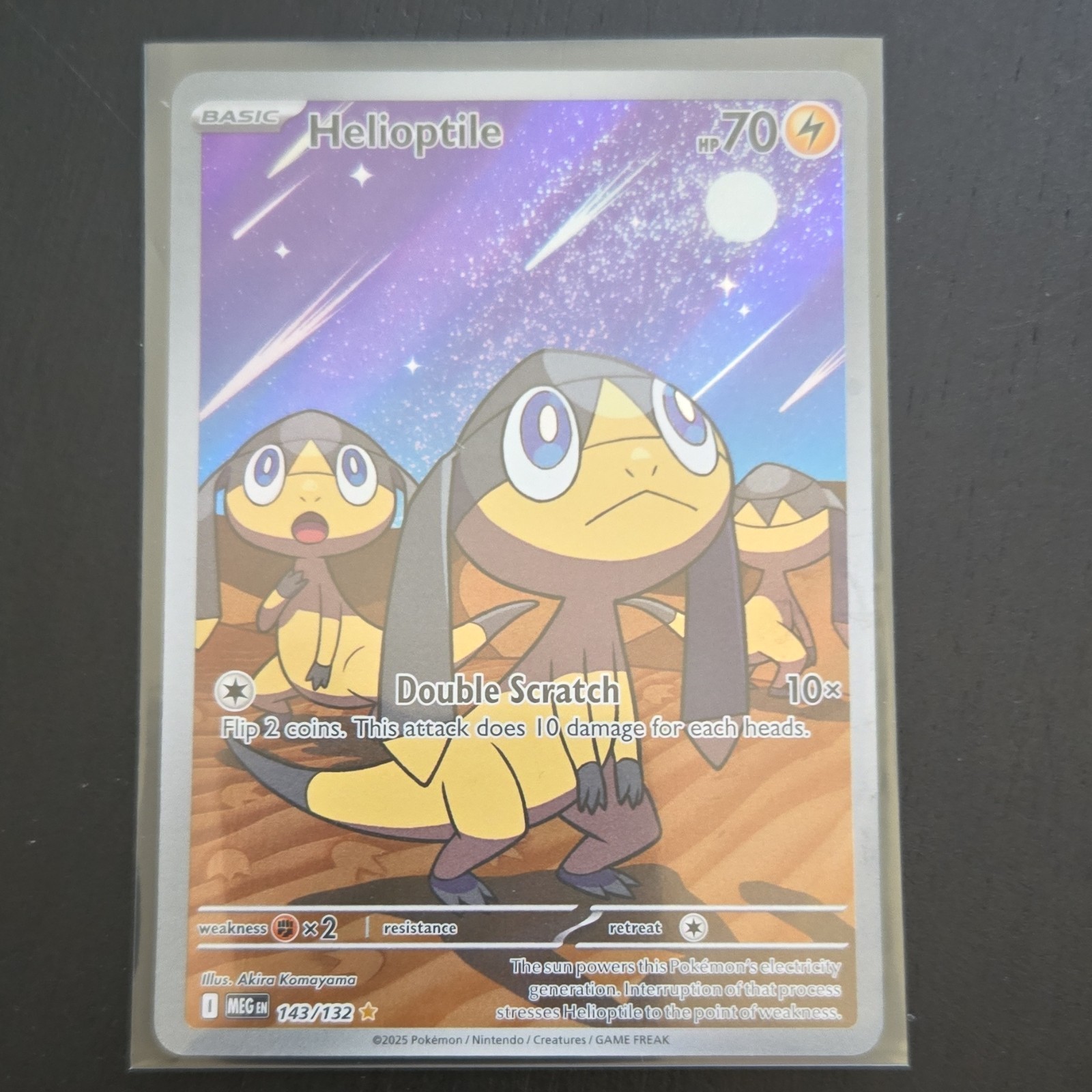 The Pokémon Company Me01: Mega Evolution Helioptile 143/132 Illustration Rare H…