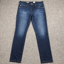 AG Adriano Goldschmied The Protege Straight Leg Jeans Whisker Sz 34x33 USA Made