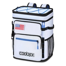 36 Can Large Backpack Cooler with 2 Insulated Compartments Leak Proof