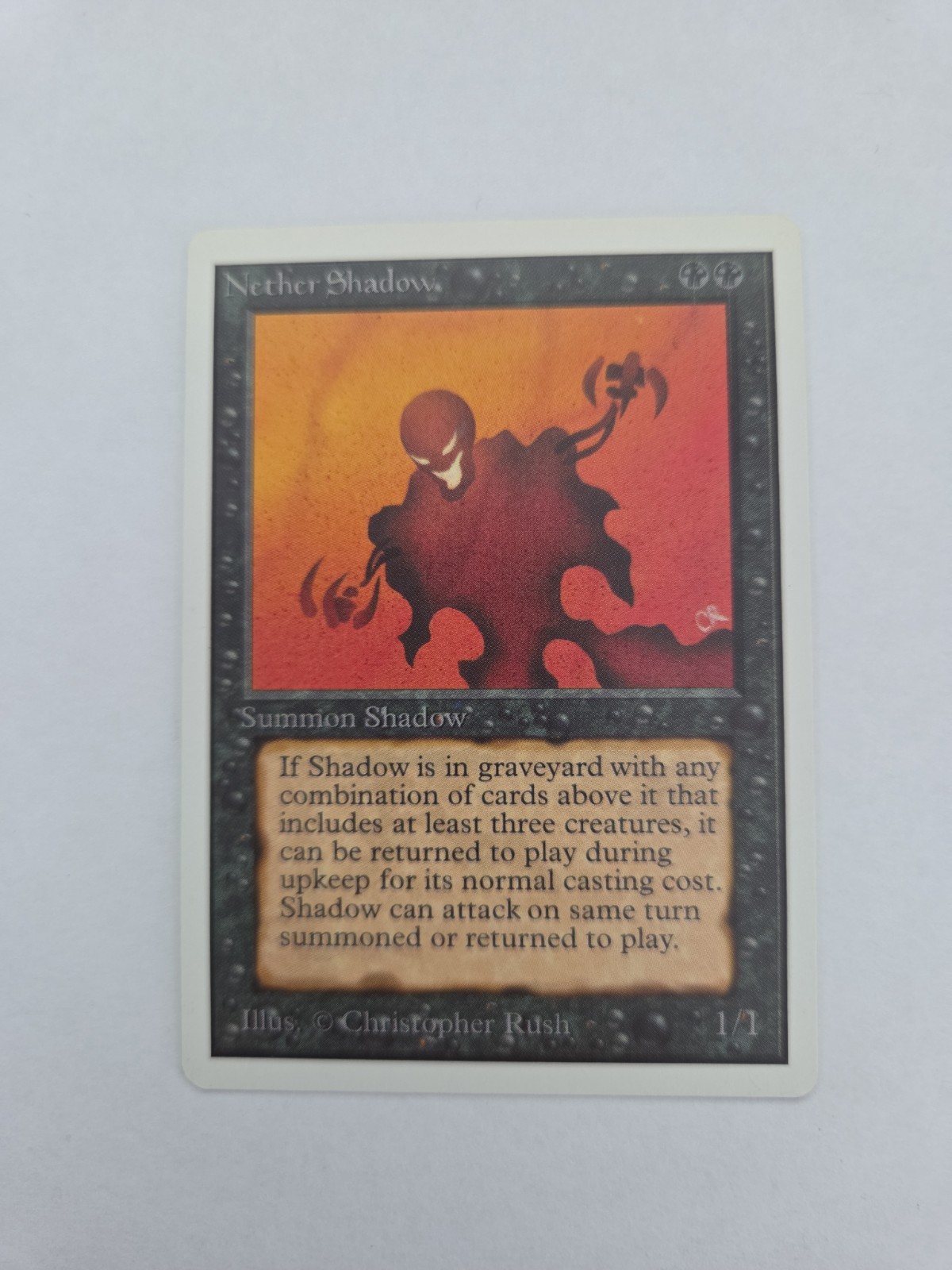MTG Nether Shadow Unlimited Edition Rare LP