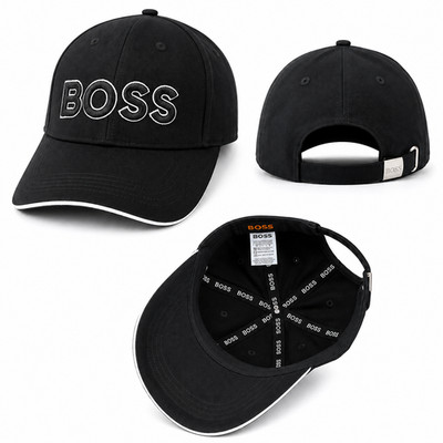 Hugo Boss Baseball Cap Baumwolle verstellbarer Riemen hinten Mütze gesticktes Logo