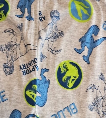 Pigiama Jurassic World bambino 2 pezzi in cotone con pantofole taglia 8 - Foto 8 di 16