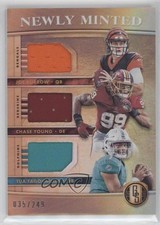 2020 Gold Standard Newly Minted Memorabilia Triples Joe Burrow Chase Young 0r5l