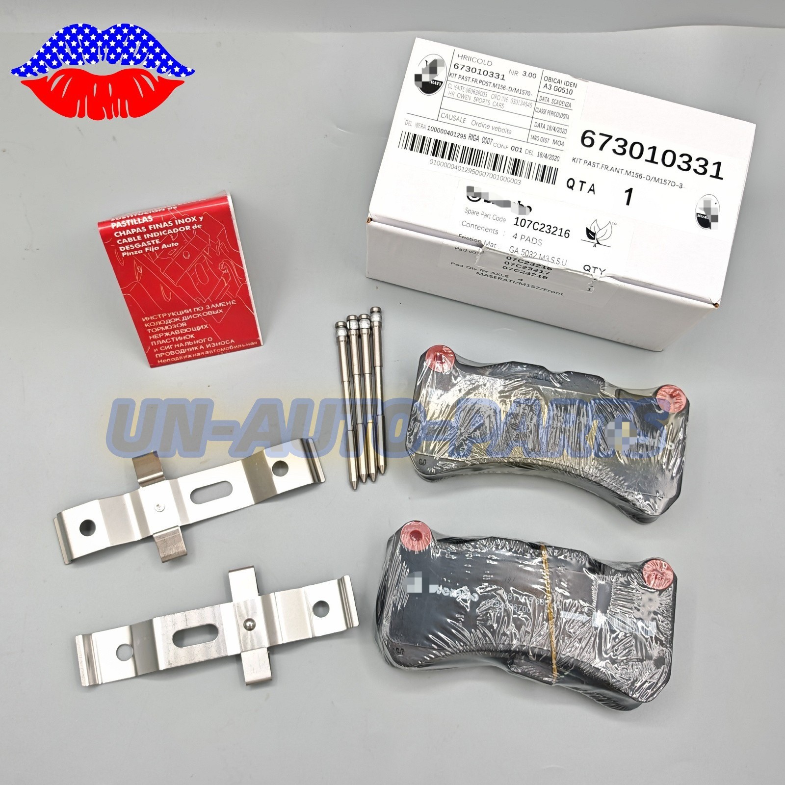 NEW OEM Front Brake Pads Set for Maserati Ghibli Quattroporte(6 Piston Calipers)