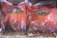 2 x 3kg / 6kg Big K Lava Rocks Gas Electric Barbecues BBQ Fire Pit Chiminea Rock