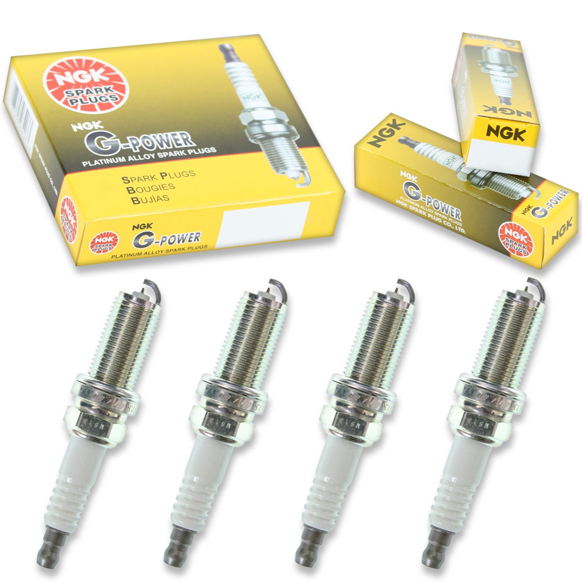 4pcs 02-05 Yamaha F200 NGK G-Power Spark Plugs 4 Stroke 200 HP Kit Set Engin sf