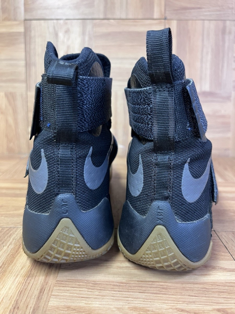 Size 9.5 - Nike LeBron Soldier 10 SFG Black Gum for sale online | eBay