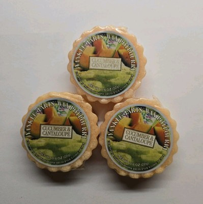 Yankee Candle Cucumber & Cantaloupe Wax Potpourri Tarts Set Of 3