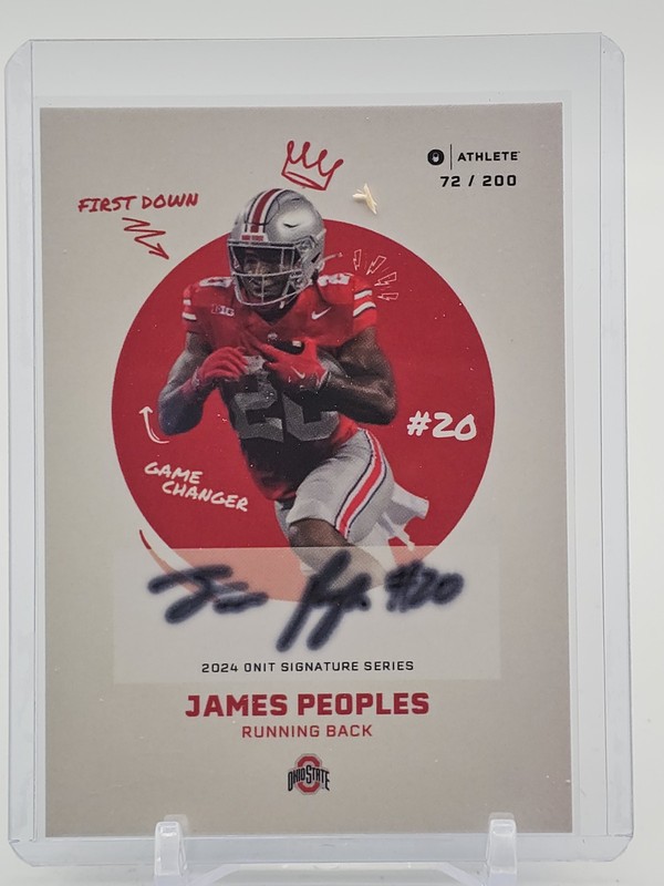 JAMES PEOPLES 2024 ONIT SIGNATURE SERIES AUTO /200 #S-36 OHIO STATE Q5033