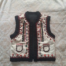 Vintage Ukrainian vest. boho style vest hippie style vest, vest 22