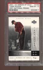 2001 Tiger Woods UD Heroes Of Golf National Promo PSA 10 Gem Mint RC Rookie