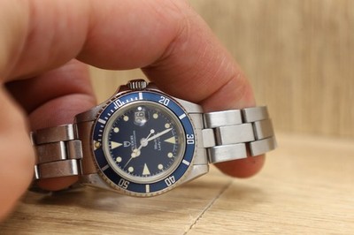 Ladies Tudor Submariner Lady-Sub 96090 Blue - Vintage 1990s - 26mm Serviced