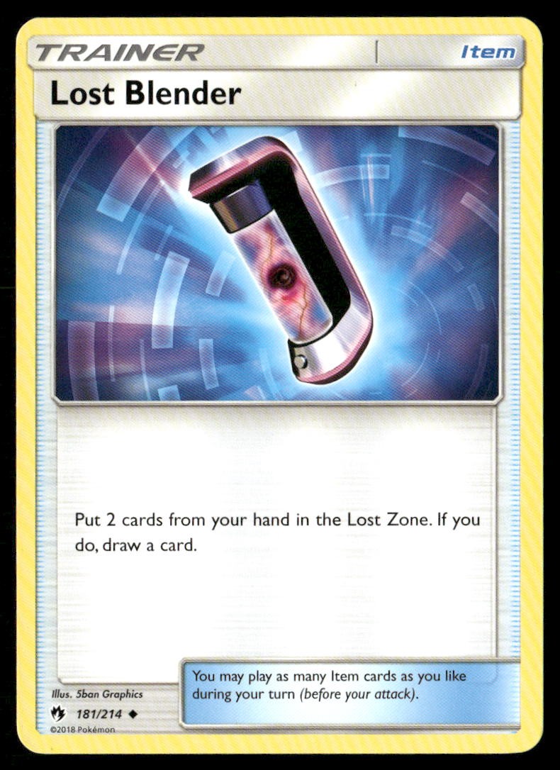 Lost Blender 181/214 Uncommon Lost Thunder Pokemon Lightly Played