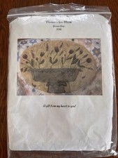 Flowers For Mom Rug Hooking Pattern On Linen By Yvonne Buus Primitive Design New