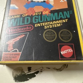WILD GUNMAN - NES Original. Rental Box VTG Game Parts . Rare!