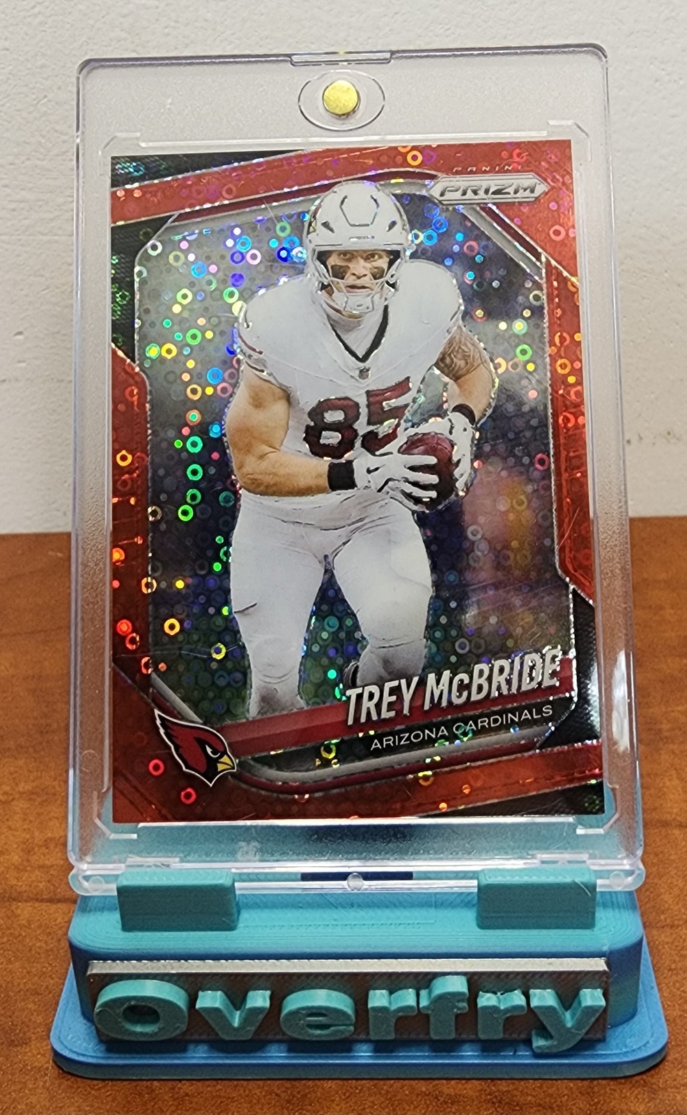 2025 Panini Prizm Trey McBride Color Match Red No Huddle #274 /99
