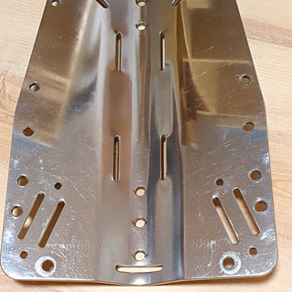 Edelstahl Backplate schwer 6mm Tauchen Wing DIR