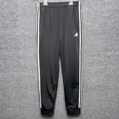 Adidas Mens M Black Stripes Tapered Jogger Tricot Trackpant H46105 Casual Lounge