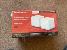 Mercusys AC1200 Halo S12 Whole Home Mesh Wi-Fi extender System x2Units Boxed