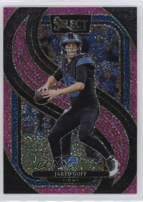 2024 Panini Select Premier Level Pink Glitter Prizm /15 Jared Goff #123 1fa4