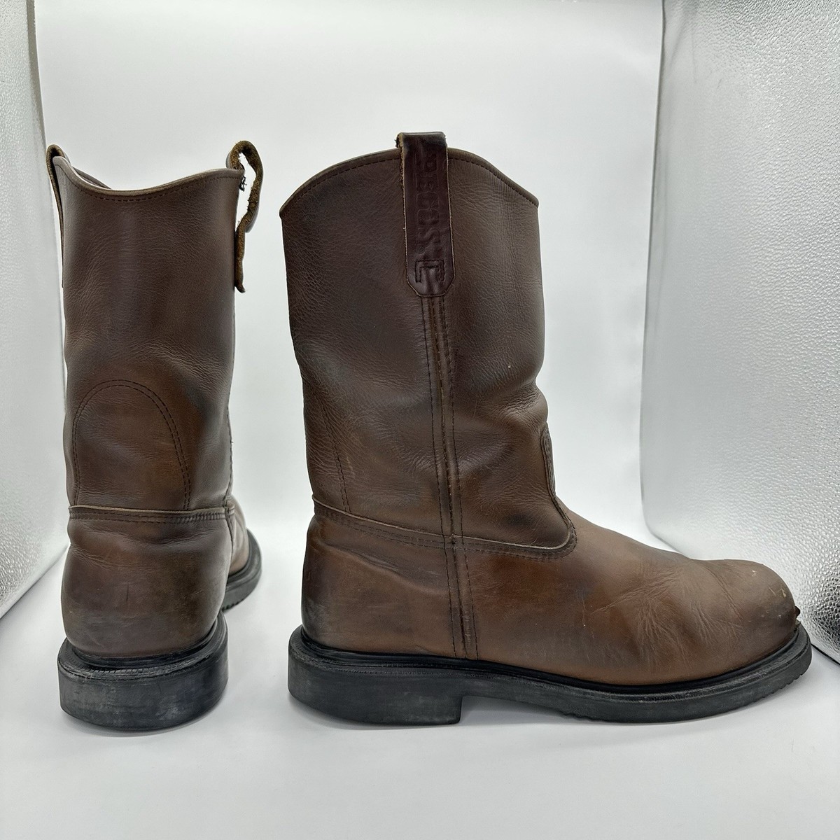 Red Wing-Pecos 2231 Leather Steel Toe Work Boots Men 14 D Made In