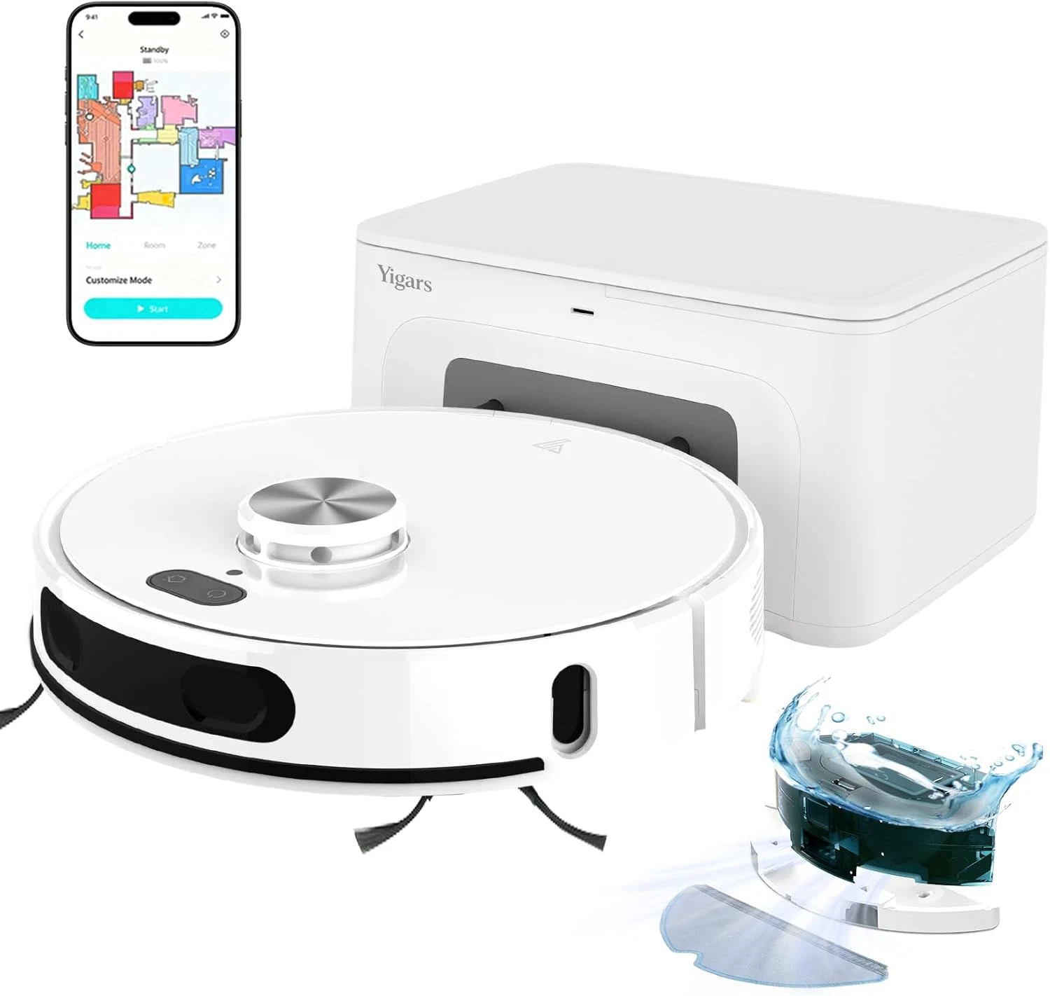 2025 Self-Emptying Robot Vacuum & Mop, 6600Pa, 60-Day Hands-Free Cleaning