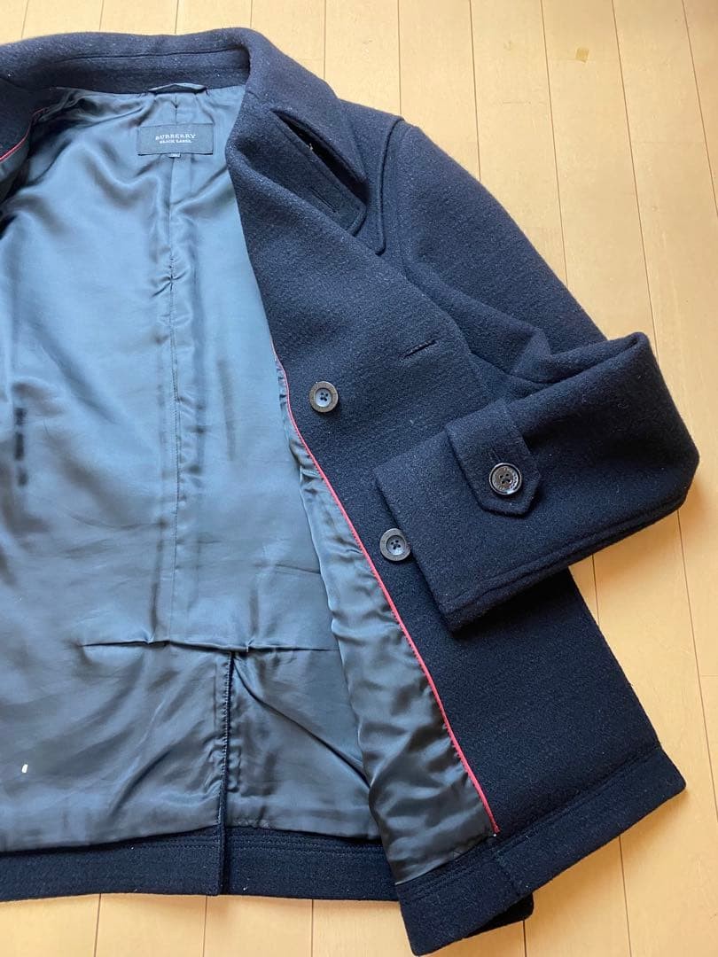 BURBERRY BLACK LABEL Peacoat Black Size LL From Japan thumbnail 18