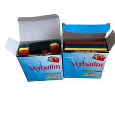 Formatted IBM Verbatim Datalife Colors MF 2HD Disquettes 90mm 3.5" Microdisks