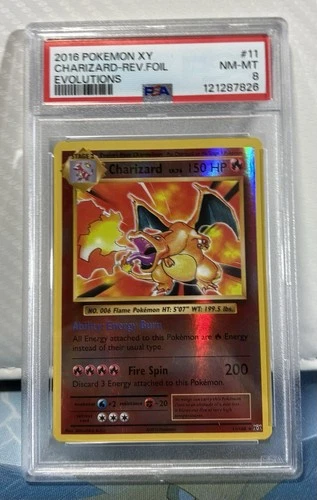 New ListingPokémon Charizard 11/108 Evolutions Reverse Holo PSA 9 2016 English TCG