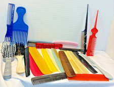 VTG. Lot of 21 Combs and 2 Brushes Made in USA #1091