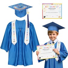 Kindergarten graduation cap and gown with 2026 Tassel, Certificate for Toddle...