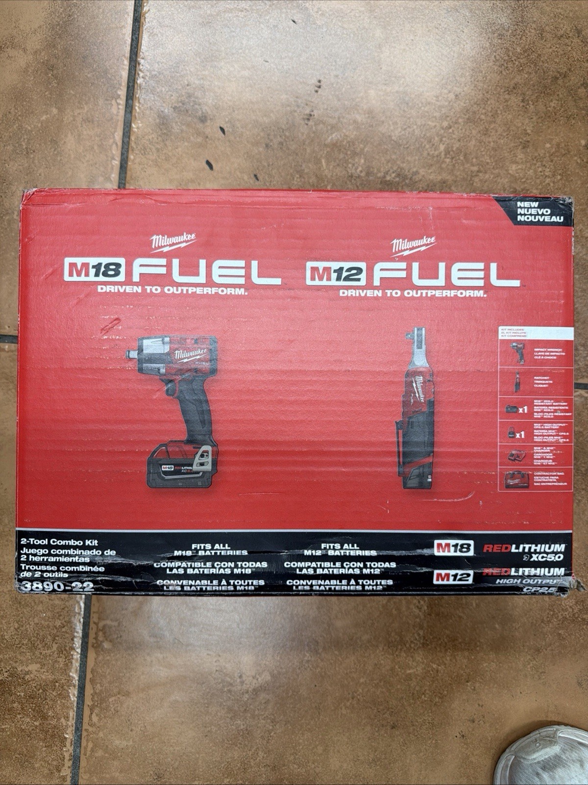 Milwaukee 3890-22 M18 FUEL & M12 FUEL 2-Tool Cordless Combo Kit