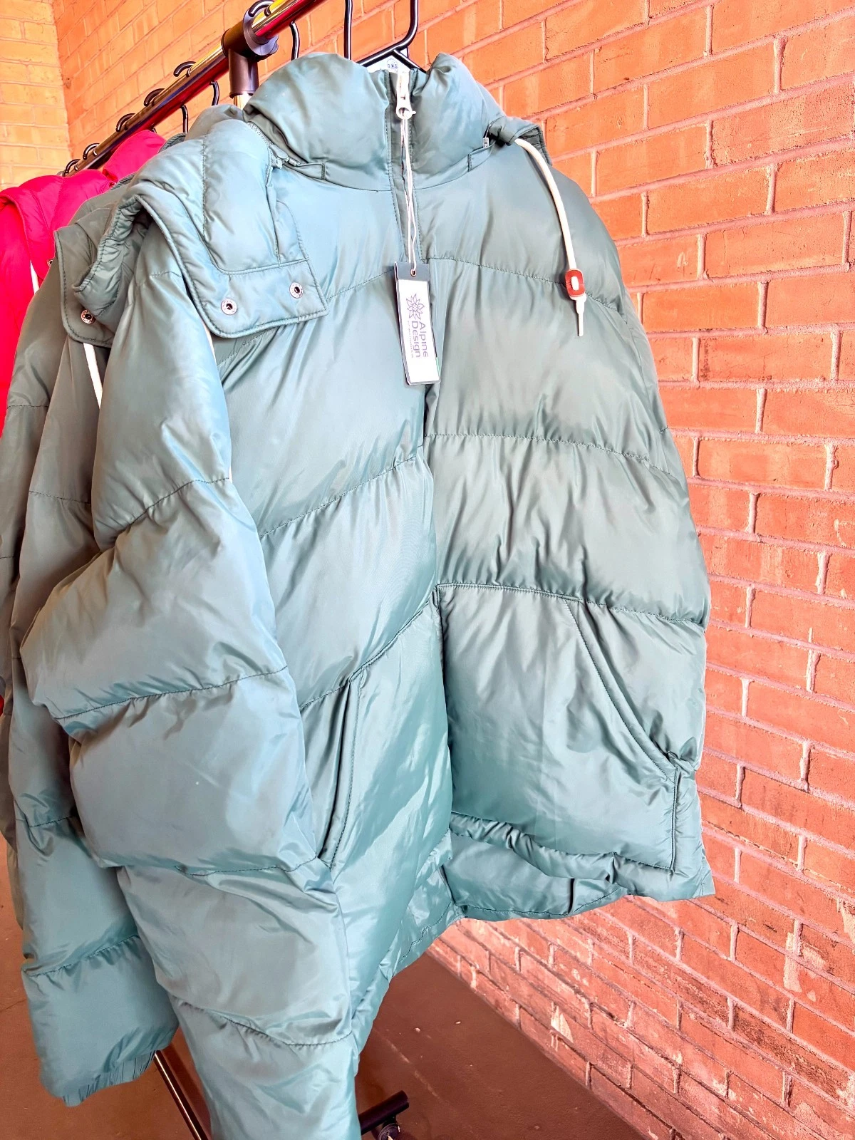 Alpine Design Men's Puffer Jacket, Large, Forest Shadow